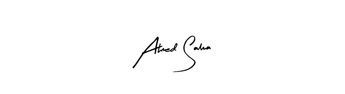Design your own signature with our free online signature maker. With this signature software, you can create a handwritten (Arty Signature) signature for name Ahmed Salma. Ahmed Salma signature style 8 images and pictures png