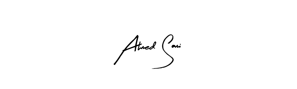 You should practise on your own different ways (Arty Signature) to write your name (Ahmed Sami) in signature. don't let someone else do it for you. Ahmed Sami signature style 8 images and pictures png