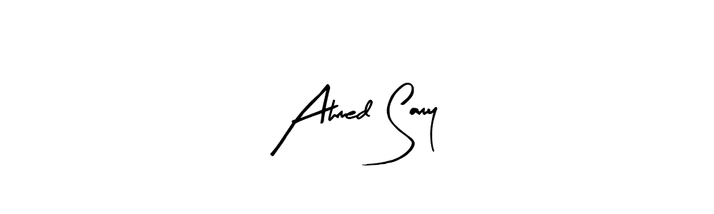 Similarly Arty Signature is the best handwritten signature design. Signature creator online .You can use it as an online autograph creator for name Ahmed Samy. Ahmed Samy signature style 8 images and pictures png