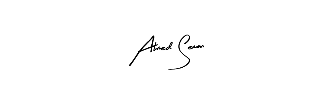 Also You can easily find your signature by using the search form. We will create Ahmed Seman name handwritten signature images for you free of cost using Arty Signature sign style. Ahmed Seman signature style 8 images and pictures png