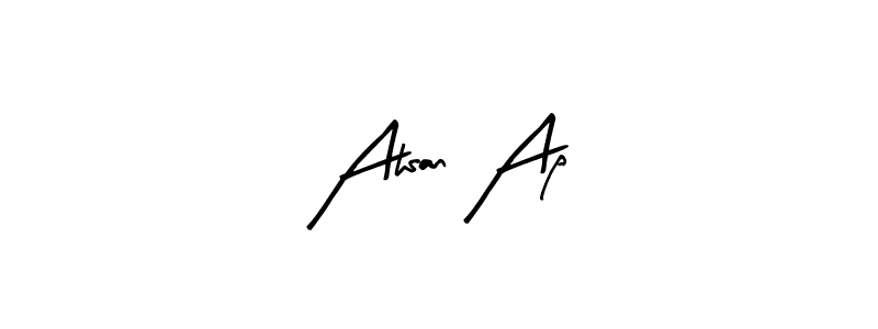 Similarly Arty Signature is the best handwritten signature design. Signature creator online .You can use it as an online autograph creator for name Ahsan Ap. Ahsan Ap signature style 8 images and pictures png