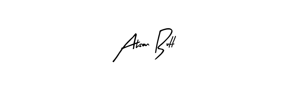 Also You can easily find your signature by using the search form. We will create Ahsan Butt name handwritten signature images for you free of cost using Arty Signature sign style. Ahsan Butt signature style 8 images and pictures png