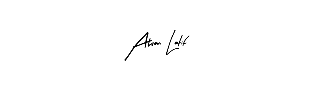 Also You can easily find your signature by using the search form. We will create Ahsan Latif name handwritten signature images for you free of cost using Arty Signature sign style. Ahsan Latif signature style 8 images and pictures png