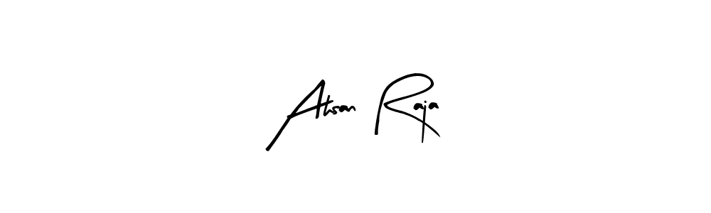 Design your own signature with our free online signature maker. With this signature software, you can create a handwritten (Arty Signature) signature for name Ahsan Raja. Ahsan Raja signature style 8 images and pictures png