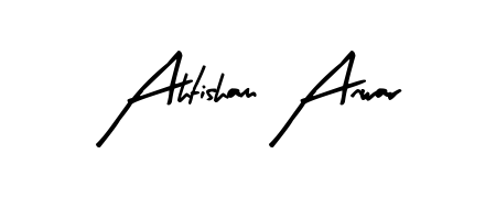 How to make Ahtisham Anwar name signature. Use Arty Signature style for creating short signs online. This is the latest handwritten sign. Ahtisham Anwar signature style 8 images and pictures png