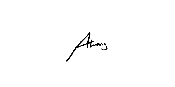 How to make Ahuang name signature. Use Arty Signature style for creating short signs online. This is the latest handwritten sign. Ahuang signature style 8 images and pictures png