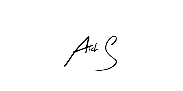 You should practise on your own different ways (Arty Signature) to write your name (Aich S) in signature. don't let someone else do it for you. Aich S signature style 8 images and pictures png