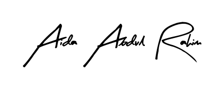 The Arty Signature font gives name Aida Abdul Rahim a signature that looks effortless yet distinguished. Download high-res PNG instantly. Aida Abdul Rahim signature style 8 images and pictures png