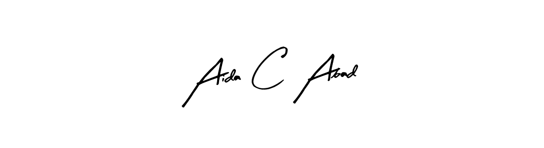 Also You can easily find your signature by using the search form. We will create Aida C Abad name handwritten signature images for you free of cost using Arty Signature sign style. Aida C Abad signature style 8 images and pictures png