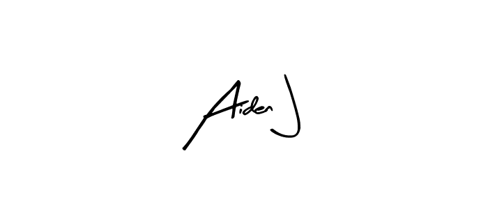 You should practise on your own different ways (Arty Signature) to write your name (Aiden J) in signature. don't let someone else do it for you. Aiden J signature style 8 images and pictures png