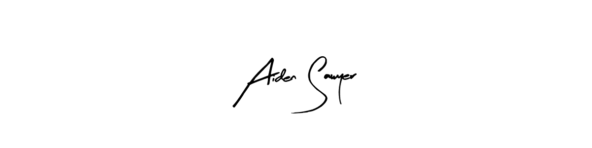 Use a signature maker to create a handwritten signature online. With this signature software, you can design (Arty Signature) your own signature for name Aiden Sawyer. Aiden Sawyer signature style 8 images and pictures png