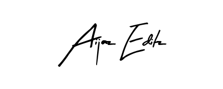 The Arty Signature font transforms the name Aijaz Editz into an executive sign with sharp precision and distinguished character. Aijaz Editz signature style 8 images and pictures png
