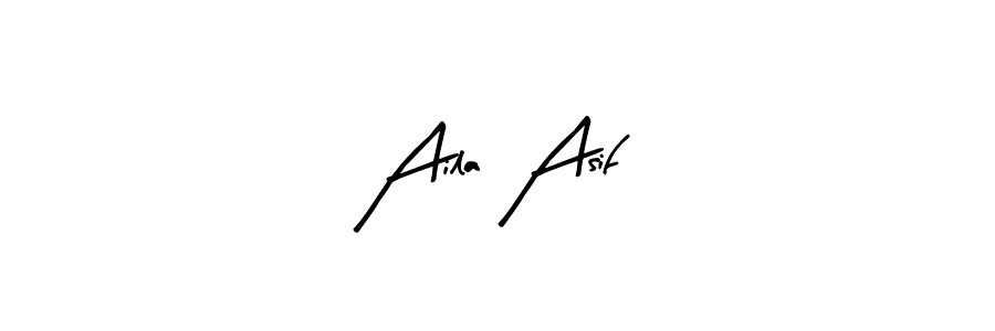 Also You can easily find your signature by using the search form. We will create Aila Asif name handwritten signature images for you free of cost using Arty Signature sign style. Aila Asif signature style 8 images and pictures png