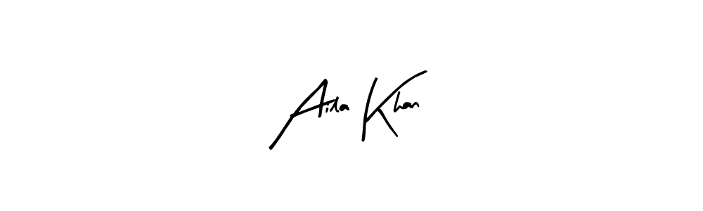 Similarly Arty Signature is the best handwritten signature design. Signature creator online .You can use it as an online autograph creator for name Aila Khan . Aila Khan  signature style 8 images and pictures png