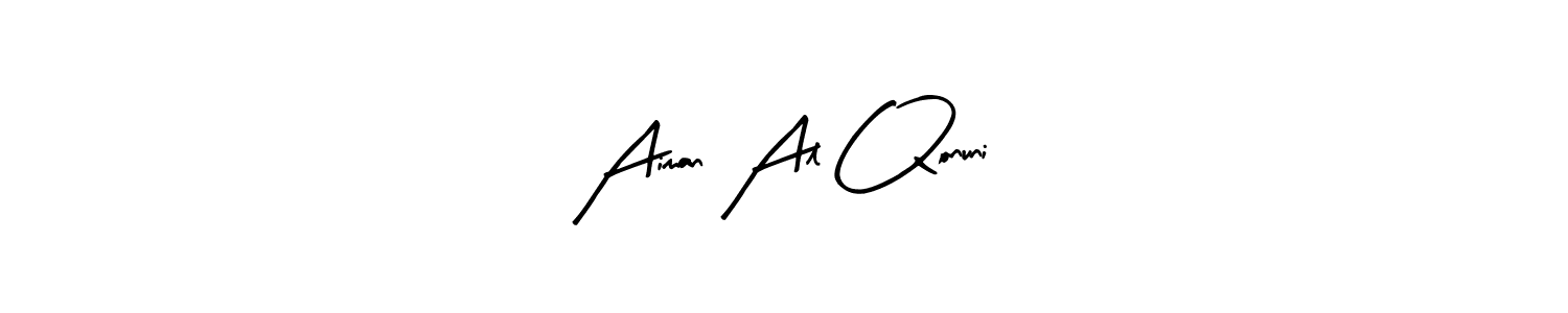 Create a beautiful signature design for name Aiman Al Qonuni. With this signature (Arty Signature) fonts, you can make a handwritten signature for free. Aiman Al Qonuni signature style 8 images and pictures png