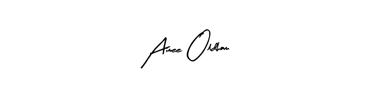 Make a beautiful signature design for name Aimee Oldham. With this signature (Arty Signature) style, you can create a handwritten signature for free. Aimee Oldham signature style 8 images and pictures png