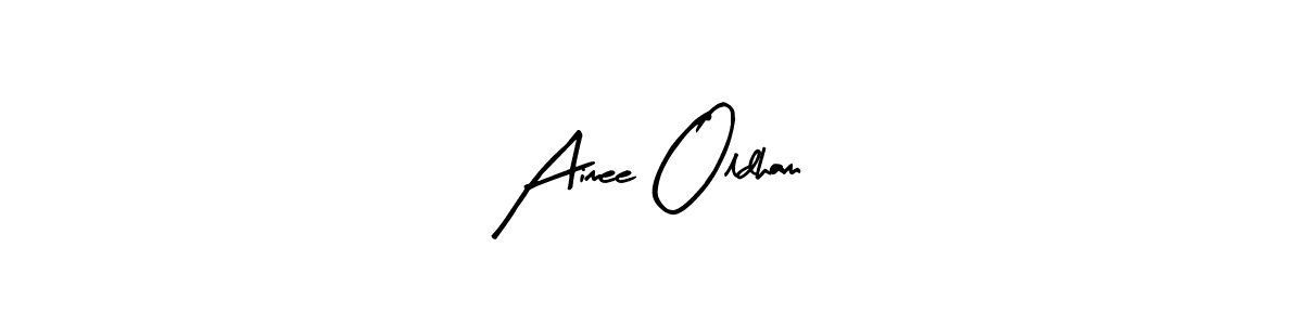 Aimee Oldham stylish signature style. Best Handwritten Sign (Arty Signature) for my name. Handwritten Signature Collection Ideas for my name Aimee Oldham. Aimee Oldham signature style 8 images and pictures png