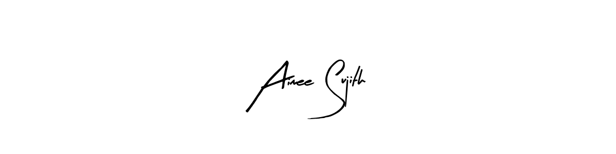 How to make Aimee Sujith name signature. Use Arty Signature style for creating short signs online. This is the latest handwritten sign. Aimee Sujith signature style 8 images and pictures png