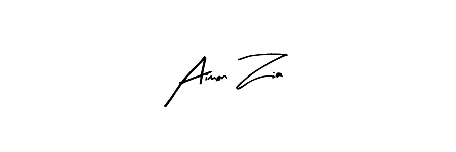 Make a beautiful signature design for name Aimon Zia. With this signature (Arty Signature) style, you can create a handwritten signature for free. Aimon Zia signature style 8 images and pictures png
