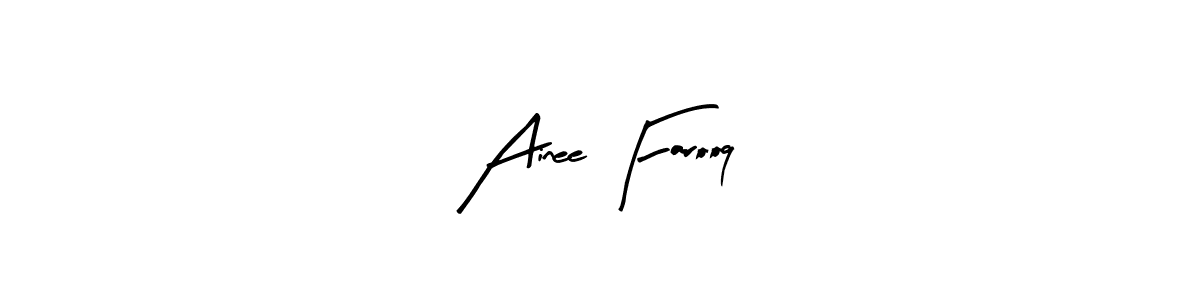 if you are searching for the best signature style for your name Ainee Farooq. so please give up your signature search. here we have designed multiple signature styles  using Arty Signature. Ainee Farooq signature style 8 images and pictures png