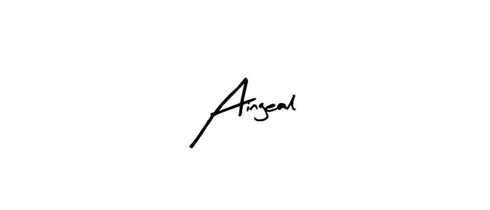 Make a beautiful signature design for name Aingeal. With this signature (Arty Signature) style, you can create a handwritten signature for free. Aingeal signature style 8 images and pictures png