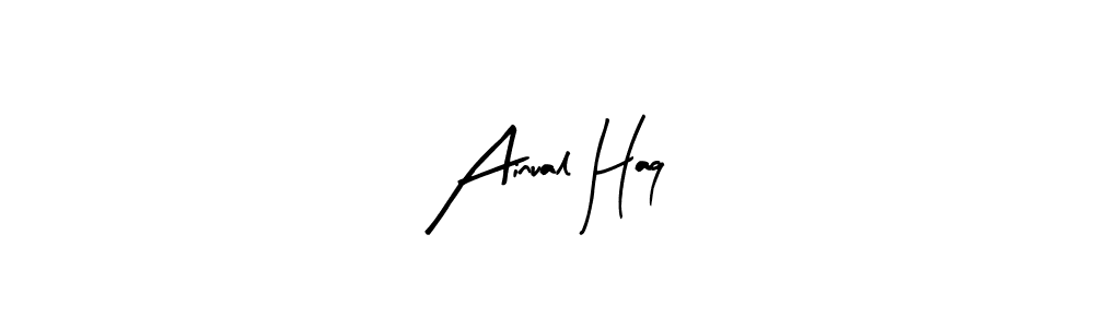 Also we have Ainual Haq name is the best signature style. Create professional handwritten signature collection using Arty Signature autograph style. Ainual Haq signature style 8 images and pictures png