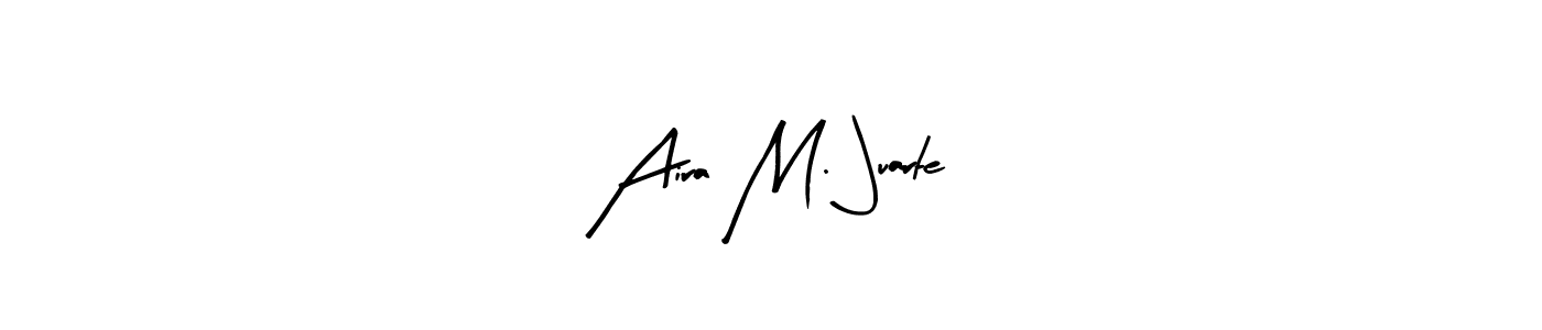 Arty Signature is a professional signature style that is perfect for those who want to add a touch of class to their signature. It is also a great choice for those who want to make their signature more unique. Get Aira M. Juarte name to fancy signature for free. Aira M. Juarte signature style 8 images and pictures png