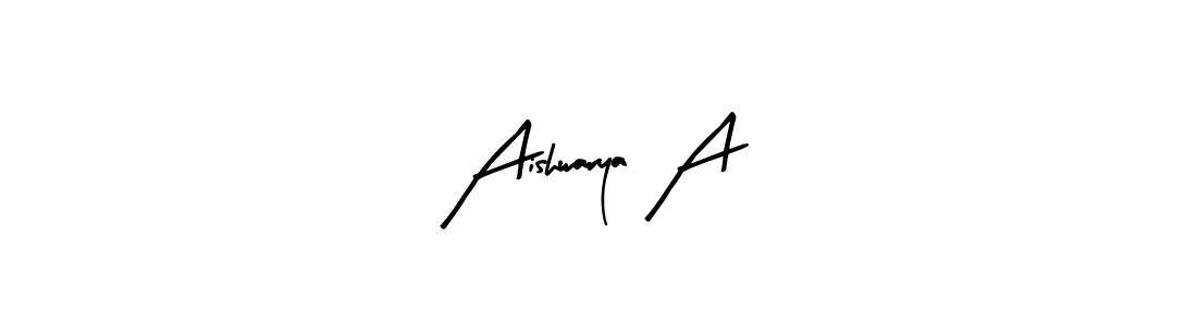 It looks lik you need a new signature style for name Aishwarya A. Design unique handwritten (Arty Signature) signature with our free signature maker in just a few clicks. Aishwarya A signature style 8 images and pictures png