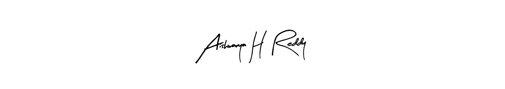 Design your own signature with our free online signature maker. With this signature software, you can create a handwritten (Arty Signature) signature for name Aishwarya H Reddy. Aishwarya H Reddy signature style 8 images and pictures png