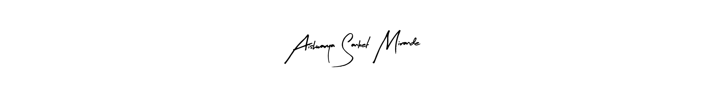 How to make Aishwarya Sanket Mirande signature? Arty Signature is a professional autograph style. Create handwritten signature for Aishwarya Sanket Mirande name. Aishwarya Sanket Mirande signature style 8 images and pictures png