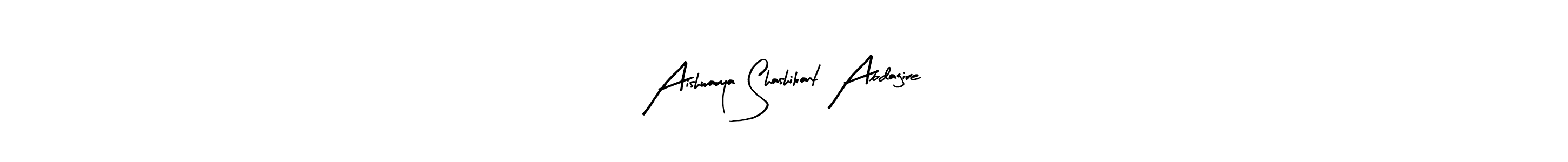 Use a signature maker to create a handwritten signature online. With this signature software, you can design (Arty Signature) your own signature for name Aishwarya Shashikant Abdagire. Aishwarya Shashikant Abdagire signature style 8 images and pictures png