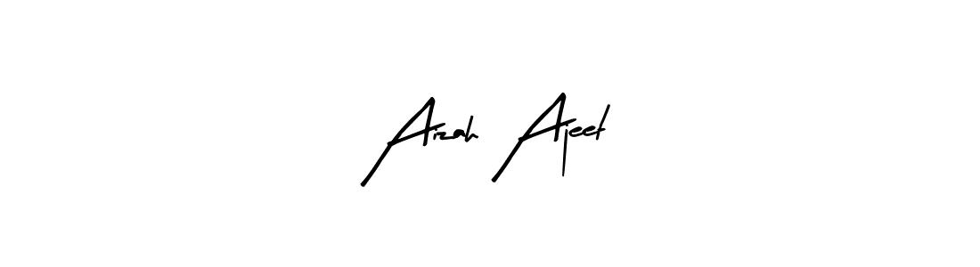 How to make Aizah Ajeet signature? Arty Signature is a professional autograph style. Create handwritten signature for Aizah Ajeet name. Aizah Ajeet signature style 8 images and pictures png