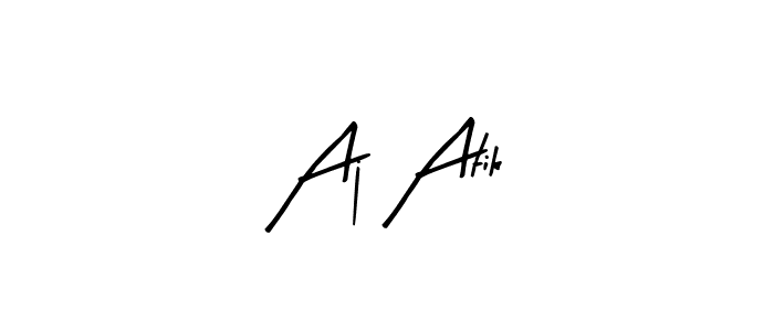 Use a signature maker to create a handwritten signature online. With this signature software, you can design (Arty Signature) your own signature for name Aj Atik. Aj Atik signature style 8 images and pictures png