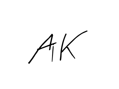 Arty Signature is a professional signature style that is perfect for those who want to add a touch of class to their signature. It is also a great choice for those who want to make their signature more unique. Get Aj K name to fancy signature for free. Aj K signature style 8 images and pictures png