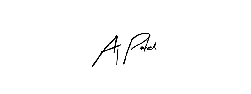 How to make Aj Patel name signature. Use Arty Signature style for creating short signs online. This is the latest handwritten sign. Aj Patel signature style 8 images and pictures png