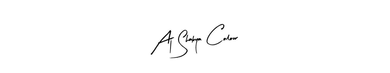 Similarly Arty Signature is the best handwritten signature design. Signature creator online .You can use it as an online autograph creator for name Aj Shakya Colour. Aj Shakya Colour signature style 8 images and pictures png