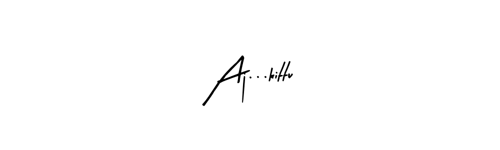 Aj...kittu stylish signature style. Best Handwritten Sign (Arty Signature) for my name. Handwritten Signature Collection Ideas for my name Aj...kittu. Aj...kittu signature style 8 images and pictures png