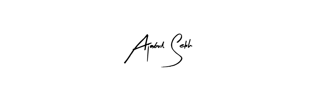 Here are the top 10 professional signature styles for the name Ajabul Sekh. These are the best autograph styles you can use for your name. Ajabul Sekh signature style 8 images and pictures png