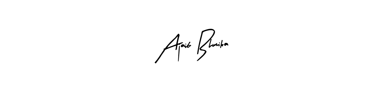 Once you've used our free online signature maker to create your best signature Arty Signature style, it's time to enjoy all of the benefits that Ajaib Bhumika name signing documents. Ajaib Bhumika signature style 8 images and pictures png