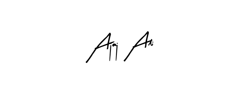 Use a signature maker to create a handwritten signature online. With this signature software, you can design (Arty Signature) your own signature for name Ajaj Ali. Ajaj Ali signature style 8 images and pictures png