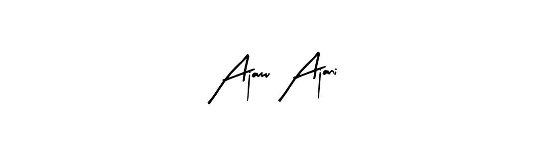 The best way (Arty Signature) to make a short signature is to pick only two or three words in your name. The name Ajamu Ajani include a total of six letters. For converting this name. Ajamu Ajani signature style 8 images and pictures png