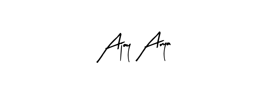 Also You can easily find your signature by using the search form. We will create Ajay Arya name handwritten signature images for you free of cost using Arty Signature sign style. Ajay Arya signature style 8 images and pictures png