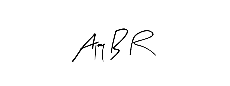 You can use this online signature creator to create a handwritten signature for the name Ajay B R. This is the best online autograph maker. Ajay B R signature style 8 images and pictures png