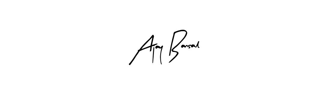 Also You can easily find your signature by using the search form. We will create Ajay Bansal name handwritten signature images for you free of cost using Arty Signature sign style. Ajay Bansal signature style 8 images and pictures png