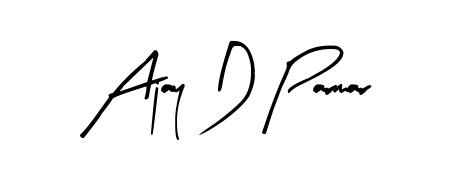 Make your name Ajay D Parmar memorable on every contract using Arty Signature autograph style. Instant transparent background export available. Ajay D Parmar signature style 8 images and pictures png