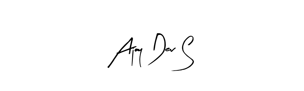 Also we have Ajay Dev S name is the best signature style. Create professional handwritten signature collection using Arty Signature autograph style. Ajay Dev S signature style 8 images and pictures png