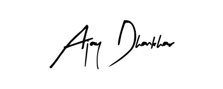 Explore multiple handwriting variations for Ajay Dhankhar including this stunning Arty Signature design. Free to use across all platforms. Ajay Dhankhar signature style 8 images and pictures png