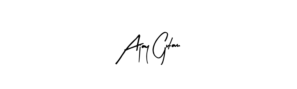 Also we have Ajay Gutam name is the best signature style. Create professional handwritten signature collection using Arty Signature autograph style. Ajay Gutam signature style 8 images and pictures png
