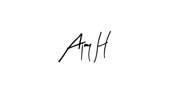 Once you've used our free online signature maker to create your best signature Arty Signature style, it's time to enjoy all of the benefits that Ajay H name signing documents. Ajay H signature style 8 images and pictures png