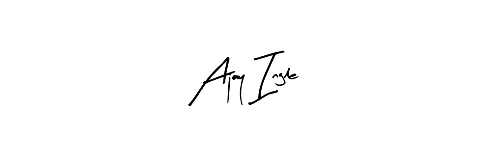 You should practise on your own different ways (Arty Signature) to write your name (Ajay Ingle) in signature. don't let someone else do it for you. Ajay Ingle signature style 8 images and pictures png